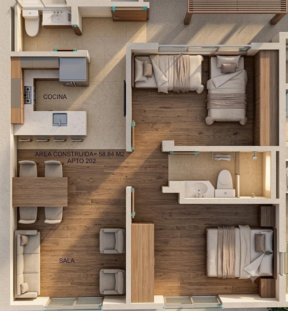 Proyecto Esmeralda - apartamento tipo 1
