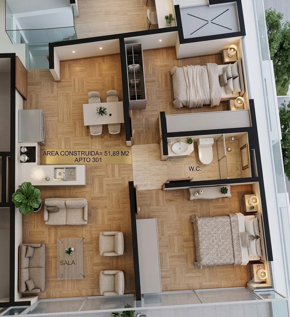 Plano del apartamento Tipo 2